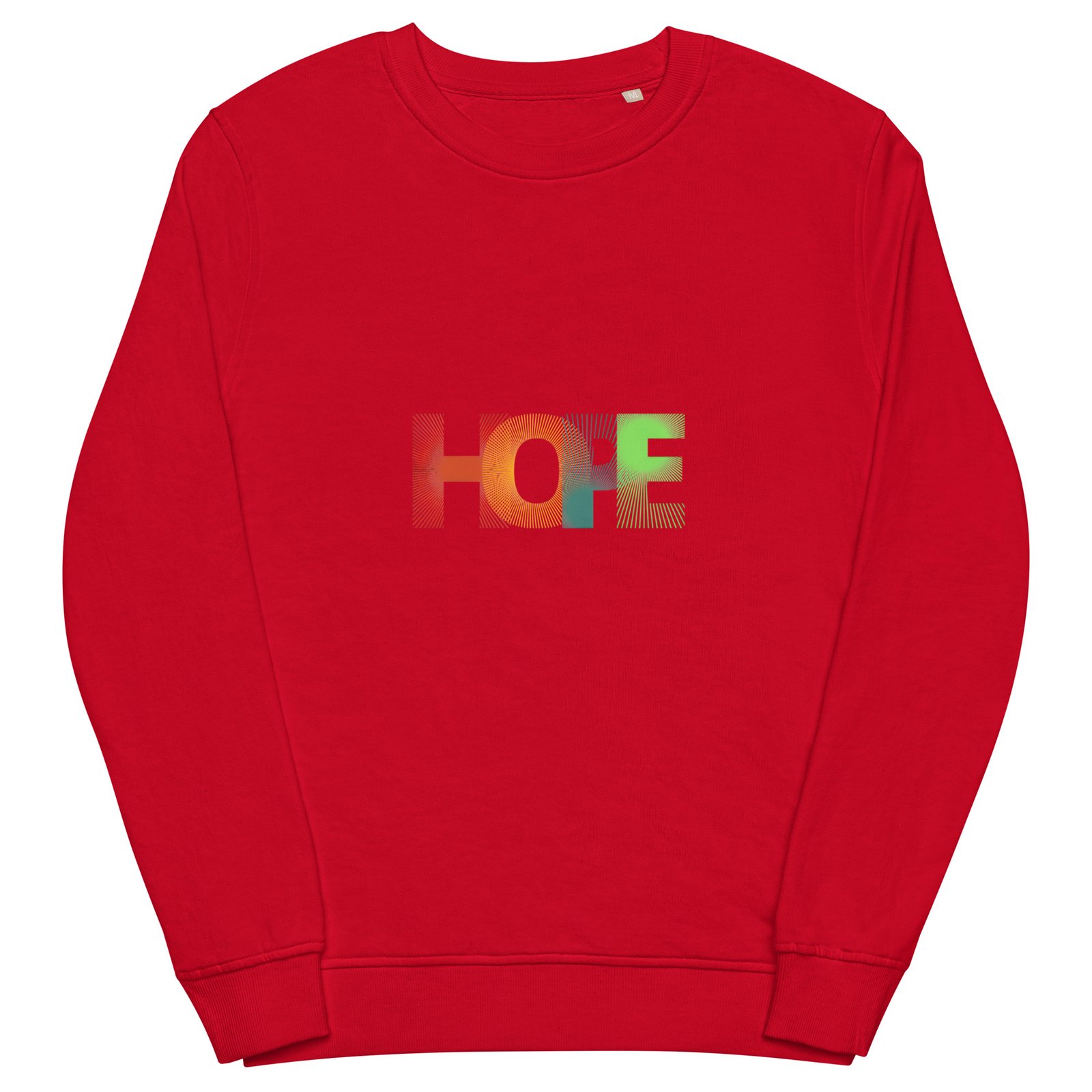 unisex-organic-sweatshirt-red-front-65690b1034c75.jpg